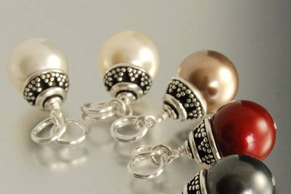 You pick the color, 10mm swarovski pearl Pendant on chain