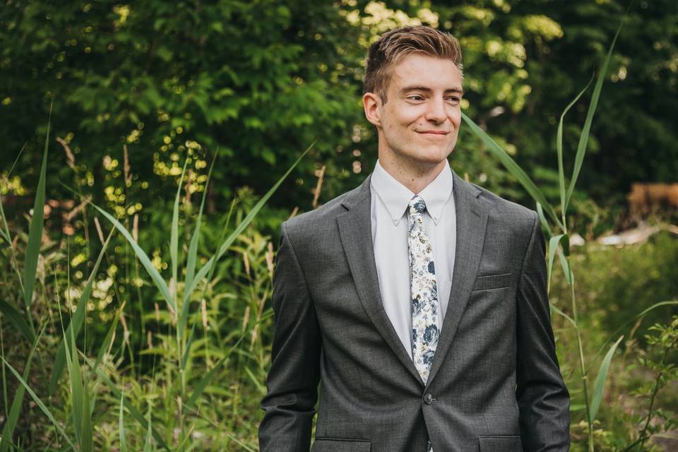 Groom Smiles