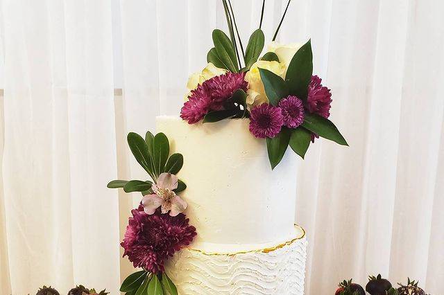 Floral Rustic Cake