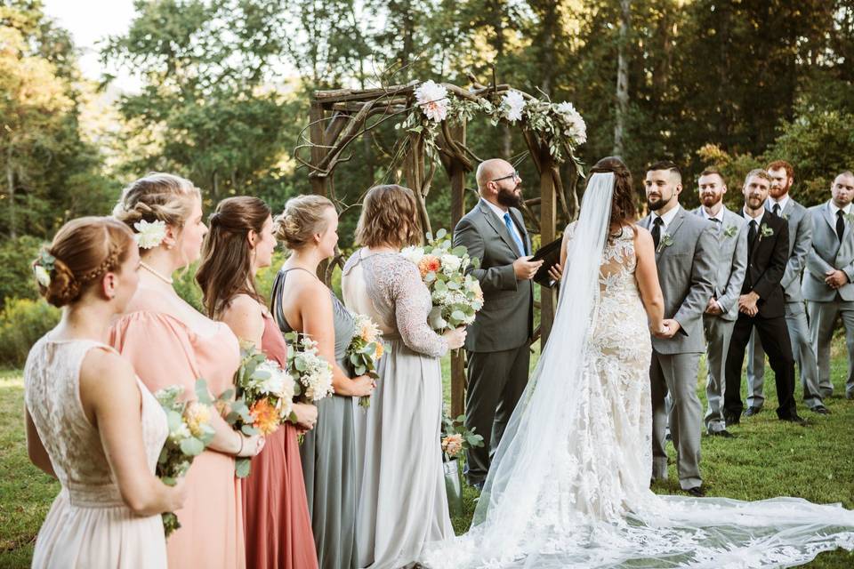 Ceremony in progress, Photo by Brooklyn Jamison