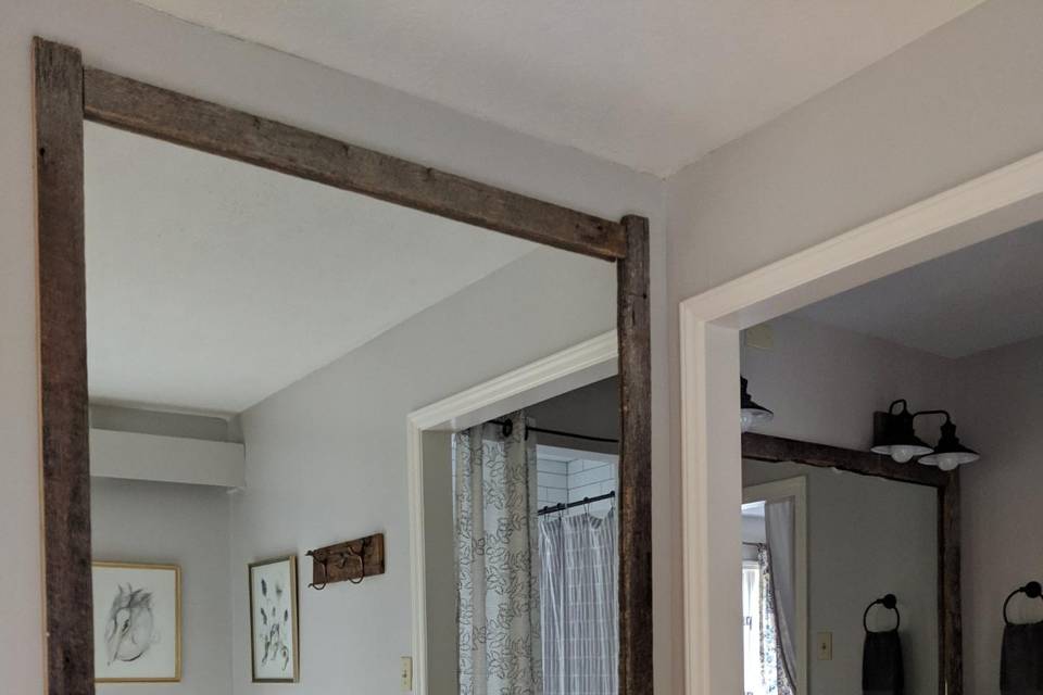 Mirror in master suite