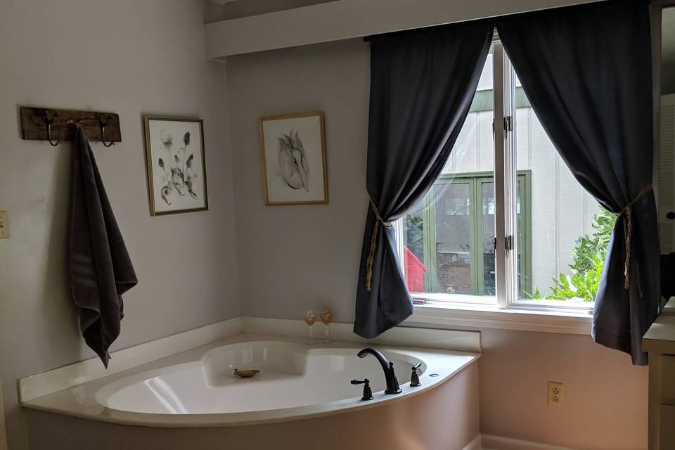 Tub in master suite