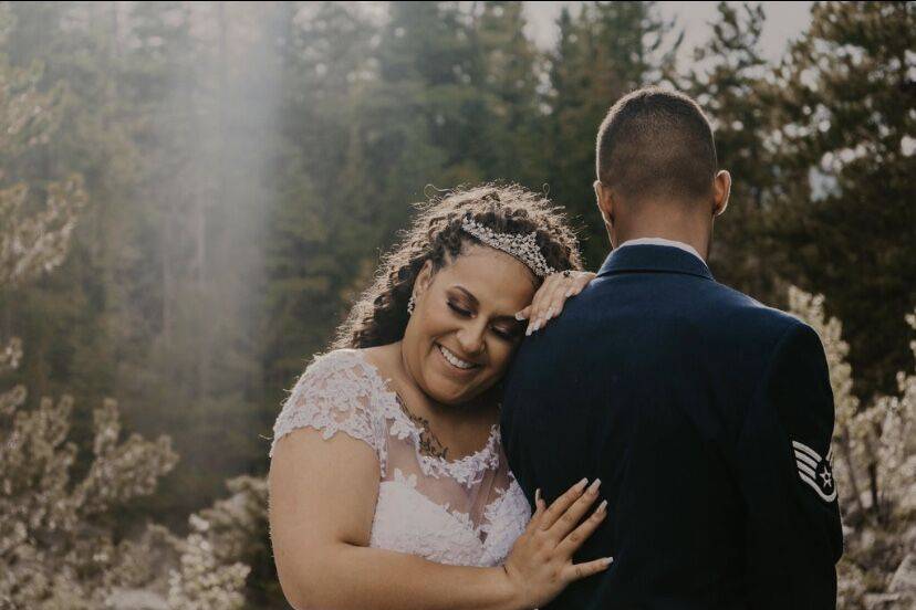 Bridal hair for bride