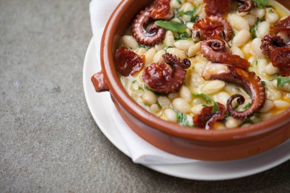 Octopus and white bean stew