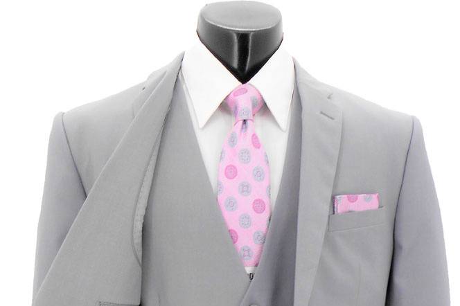 Dove grey wedding suit