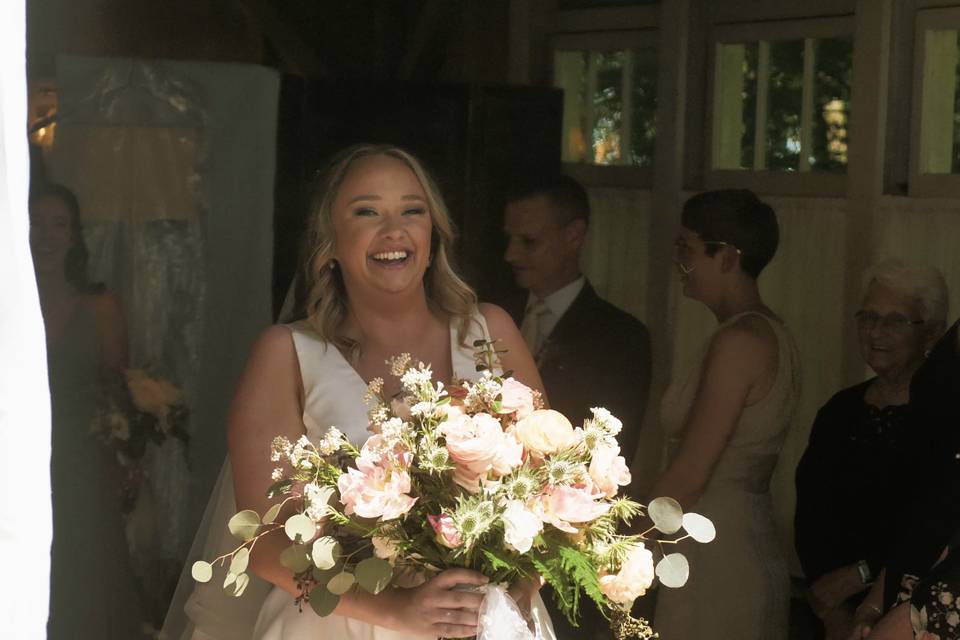 A happy bride