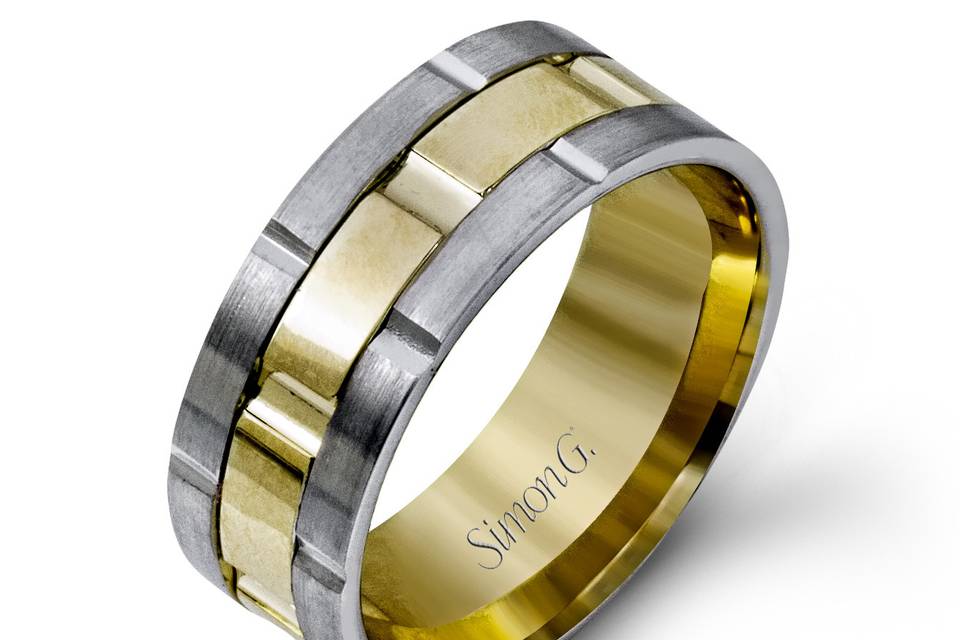 Style	LG100	<br>	14K white and yellow gold band.