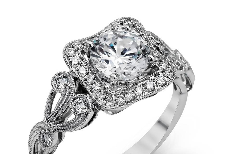 Style	TR549	<br>	18K white gold ring comprised of 0.27ctw round white diamonds.