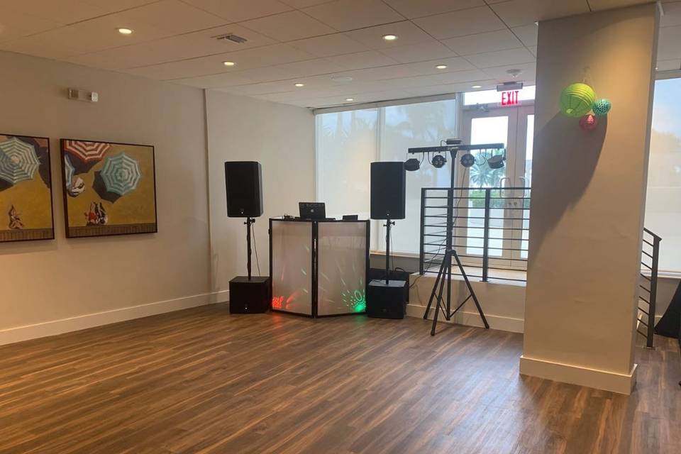 The DJ booth