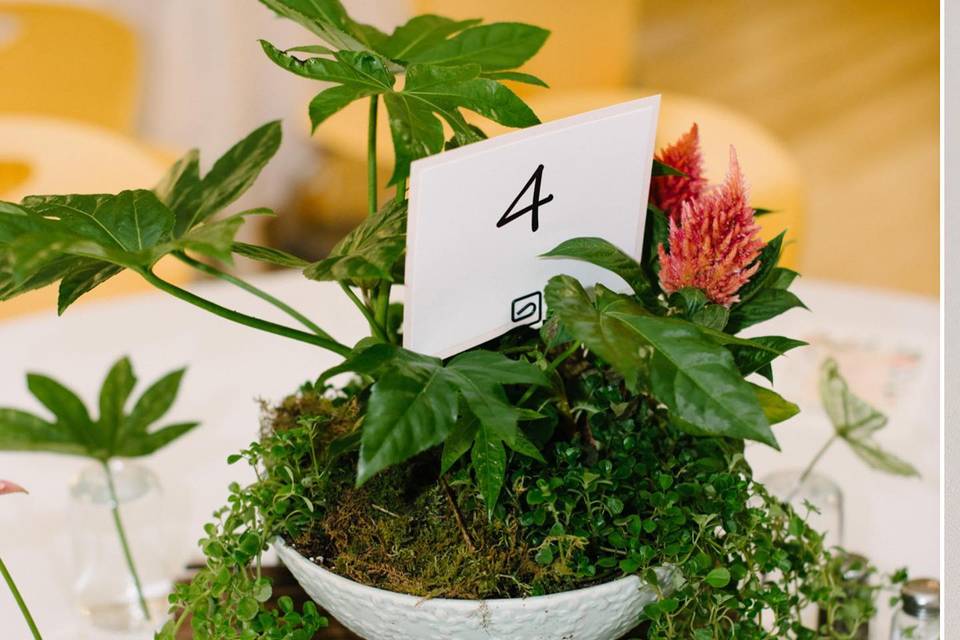 Greenery Table Centerpieces