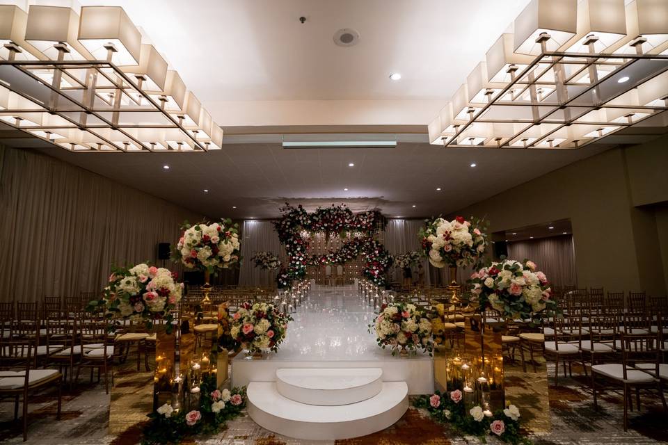 An elegant ceremony space