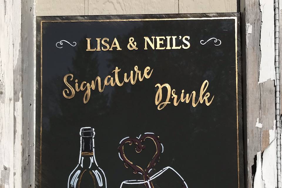 Signature Drink on Acrylic