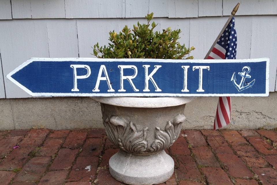 Show your guests where to park their cars, boats, golf carts... $75