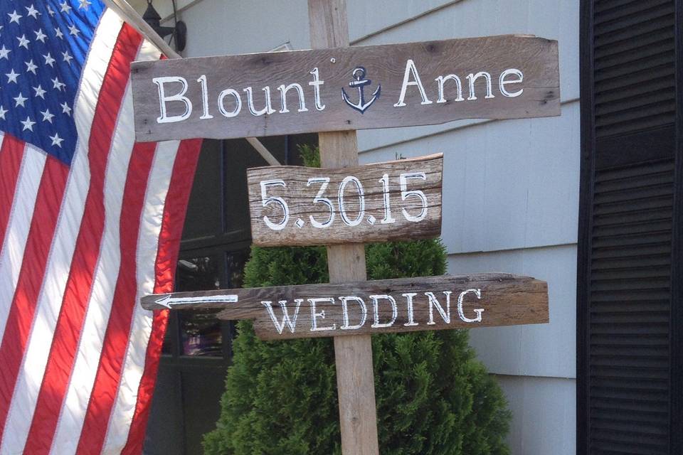 This way to our wedding