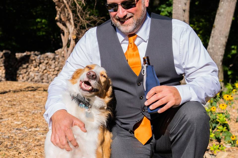 Groom + Dog