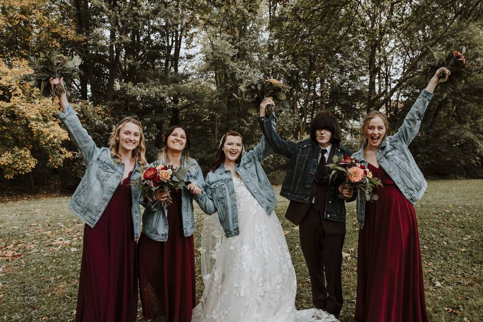 Cool bridal party!