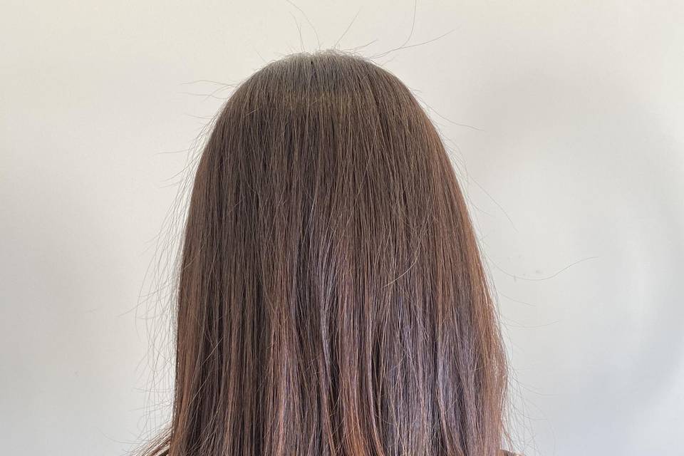 Brunette hairstyling