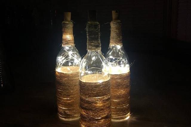 Rustic Bordeaux Bottles