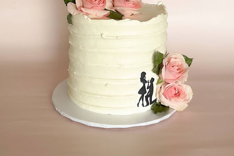 Engagment party cake
