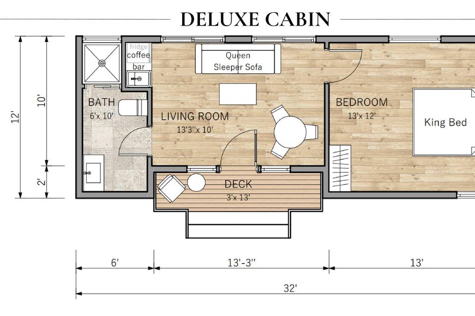 Deluxe Cabin floorplan