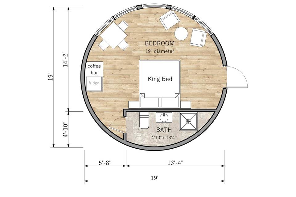 Geodome suite's floorplan