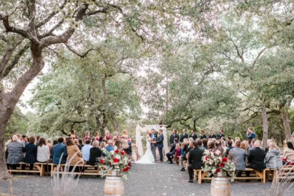 Beautiful ceremony site