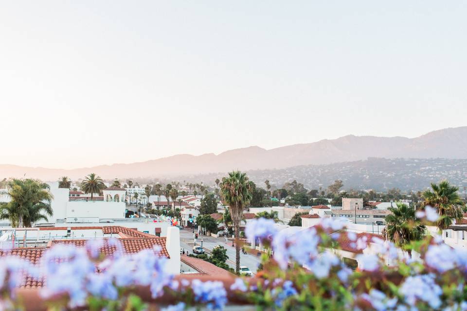 Rooftop view of Santa Barbara