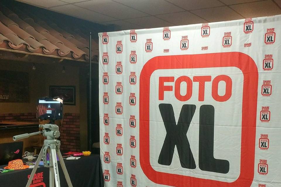 The Foto XL photo booth is now included with our Gold & Platinum Packages. It includes an interactive staff member. All pictures go to your live slideshow and are available on your custom Foto XL event web page!