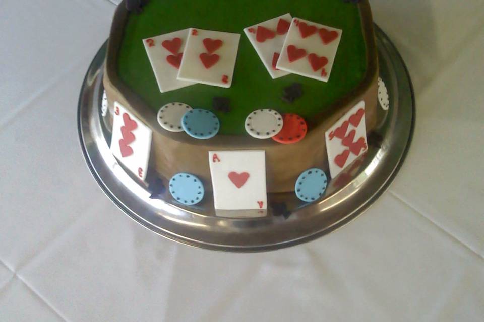 Poker Cake