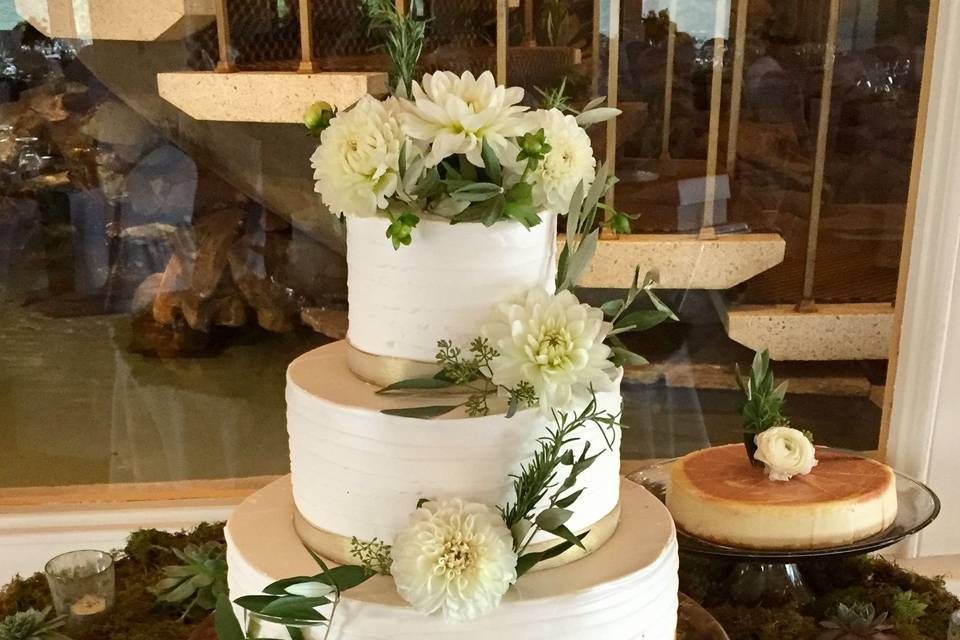 White hydrangea decorations