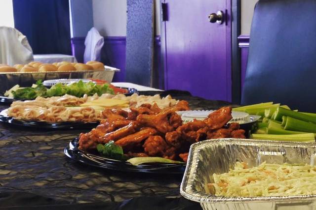 Buffet table