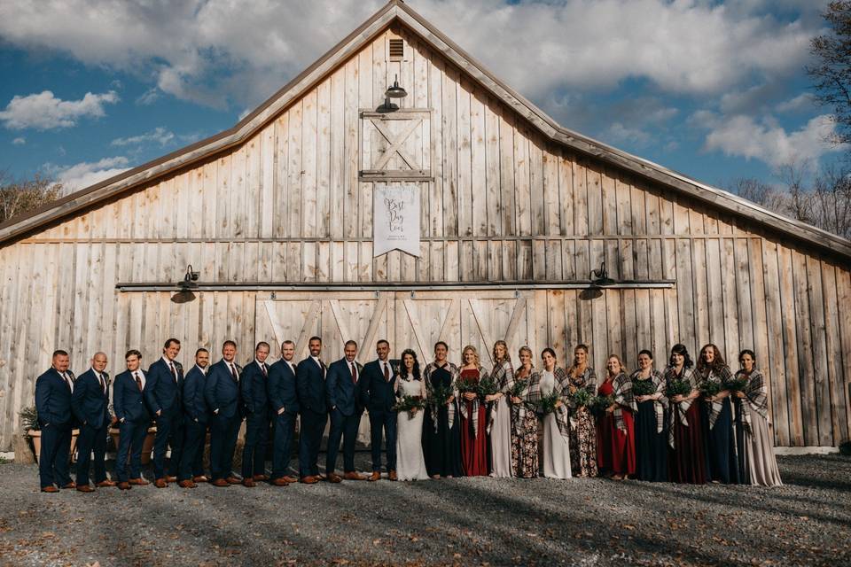 Large Bridal Party- Greywacke