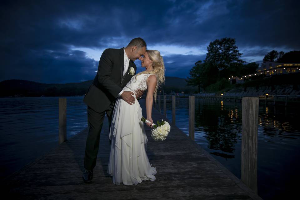 Sunset Wedding Photos - Lake George NY