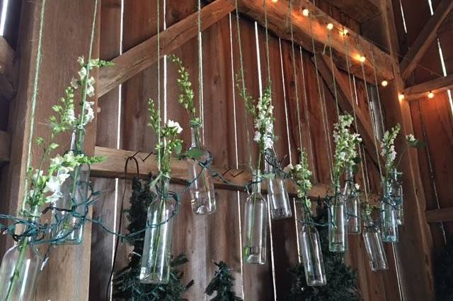 Hanging bottles