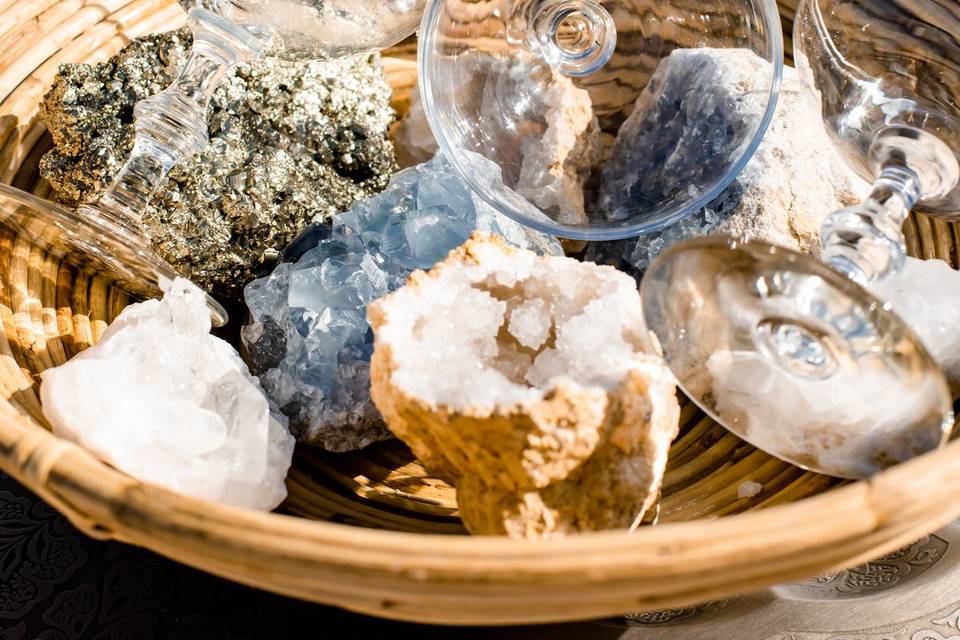 Accent Tables with crystals