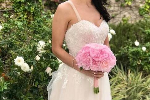 Blushing pink bouquet