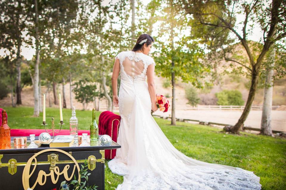 Elegant bridal shoot
