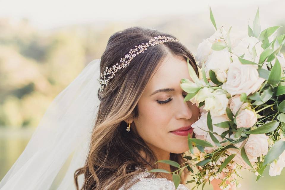 Hiding in her Bouquet