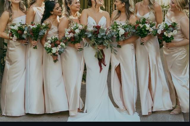 Bride and bridal party