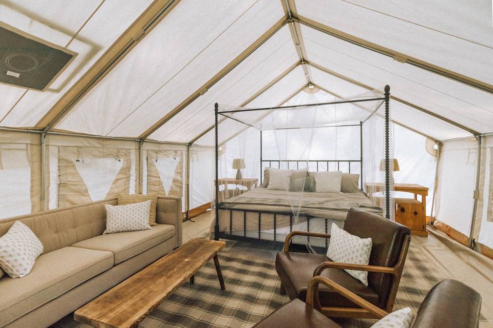 Glamping Tent Interior