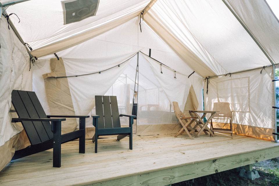 Glamping Tent Porch