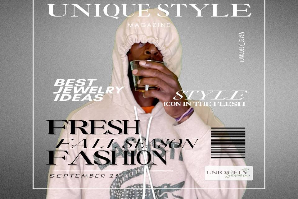 Custom magazine cover photo