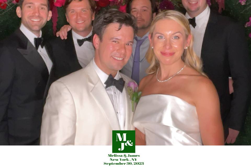 Bride, Groom & Friends