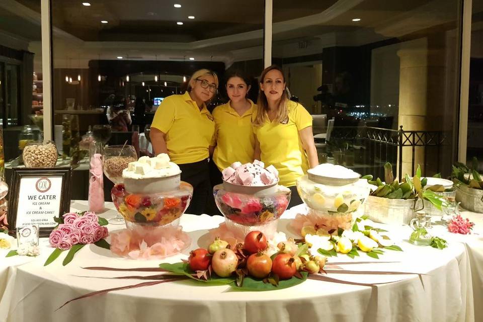 Gol professional catering team