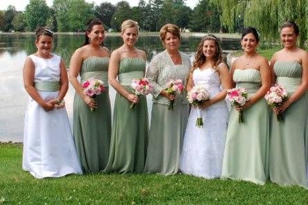 Bride and her guests
