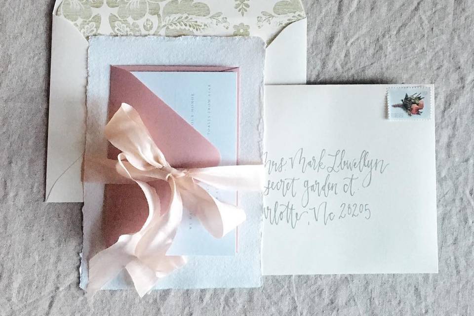 Delicate Rose Invite Suite