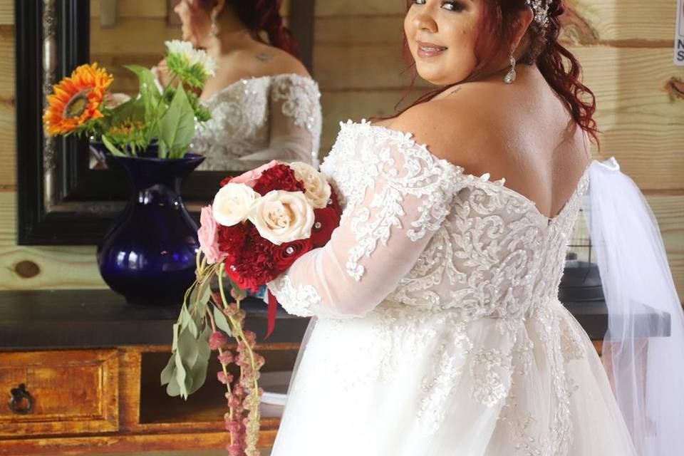 Bridal a makeup & Dress