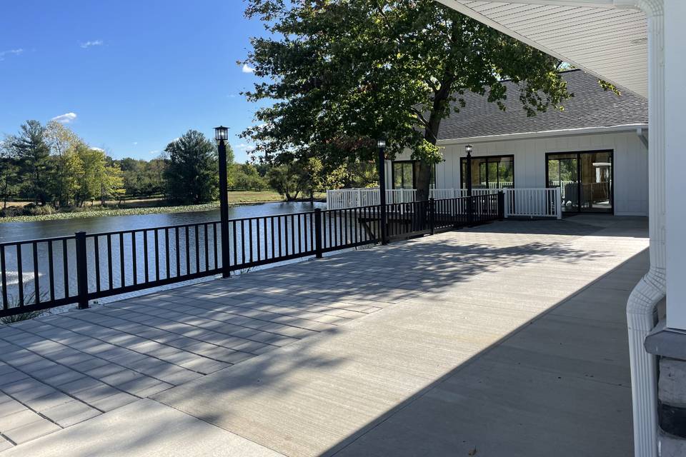 Patio over looking North Lake