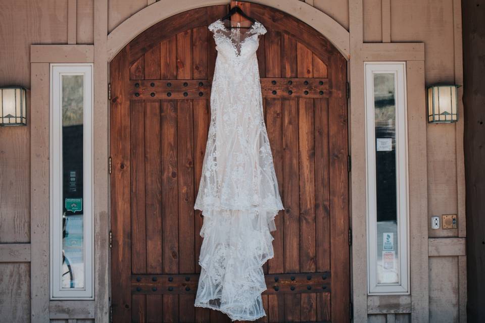 Vintage wooden doors