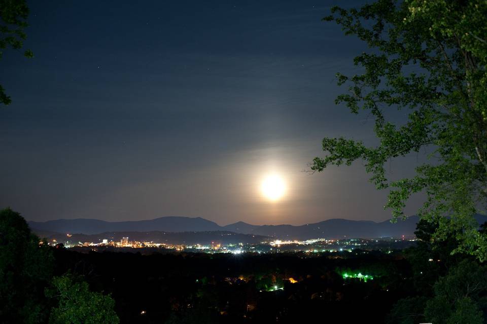 Nighttime View of Asheville